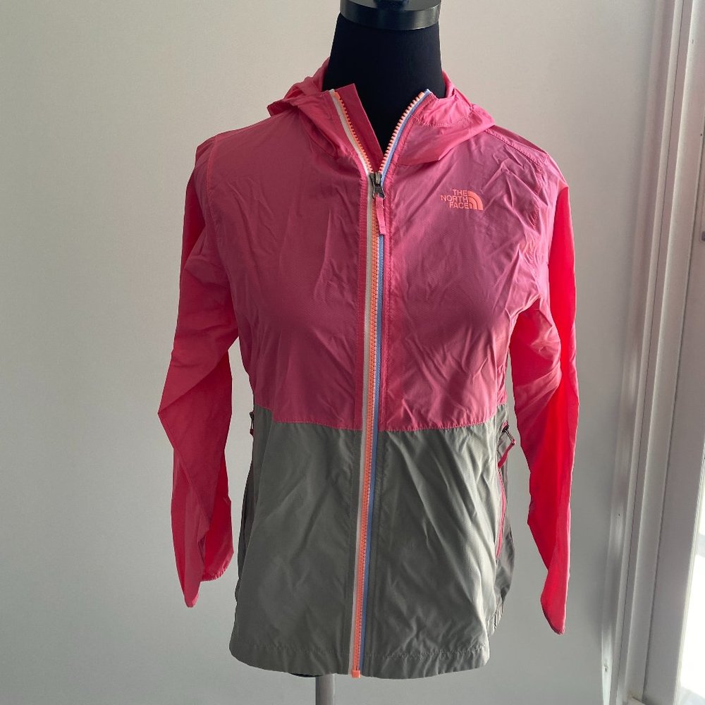 THE NORTH FACE RAIN JACKET Windbreaker Coat Youth Sz GIRLS L (14-16)
